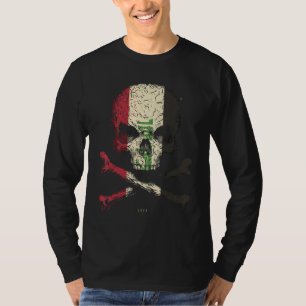 Iraks Flagga Skull Crossbone T Shirt