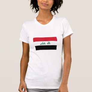 Iraks nuvarande nationella Flagga T-shirt