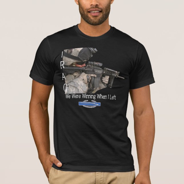 Iraks soldat, vi vann när jag Lämnat Tee Shirt (Framsida)
