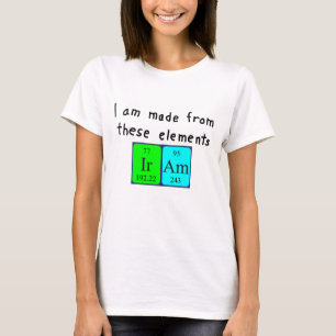 Iram Periodisk skjorta bord namn Tee Shirt