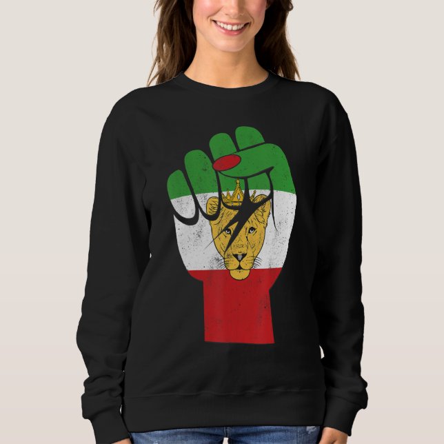 Iran flag, Iranian Lion Symbol, Iranian Lioness, F T Shirt (Framsida)
