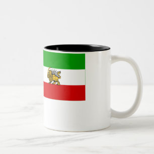 Iran flagga (1925-1979) Två-Tonad mugg