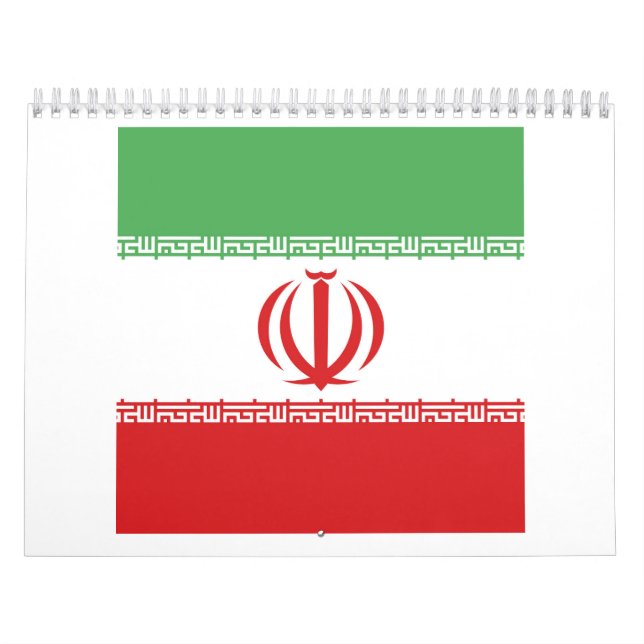 Iran Flagga Emblem Kalender (Omslag)