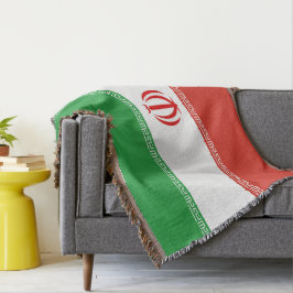 Iran flagga filt