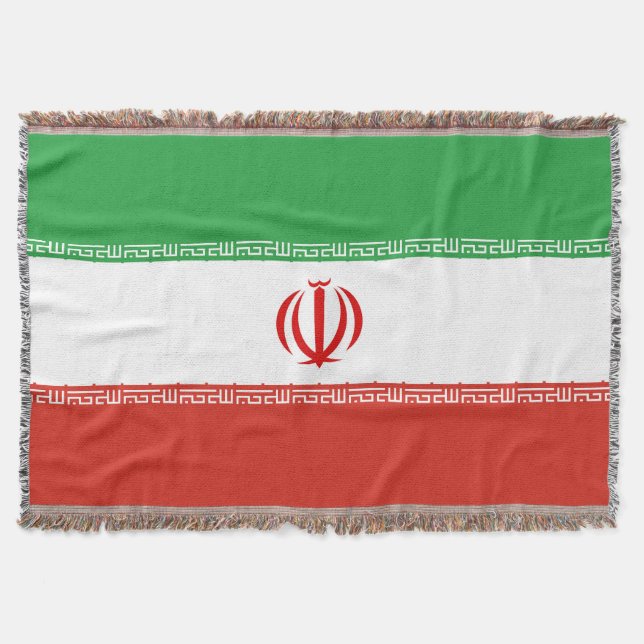 Iran flagga filt (Framsidan)