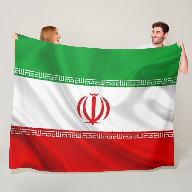 IRAN FLAGGA FLEECEFILT (På plats)