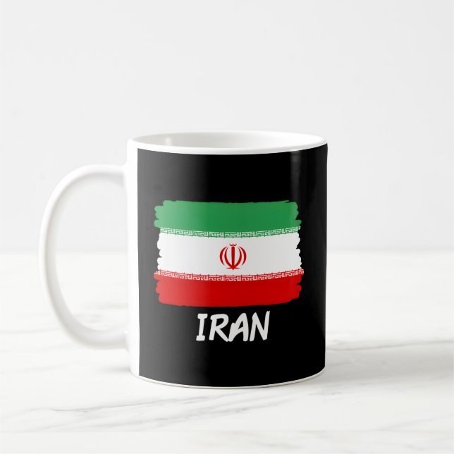 Iran Flagga Kaffemugg (Vänster)