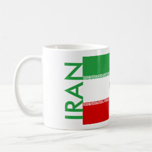 IRAN FLAGGA KAFFEMUGG