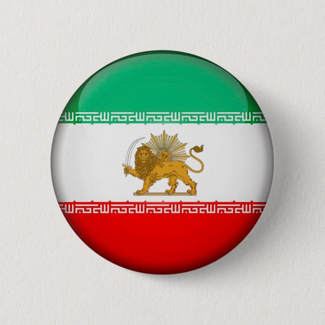 Iran Flagga Knapp (Framsida)