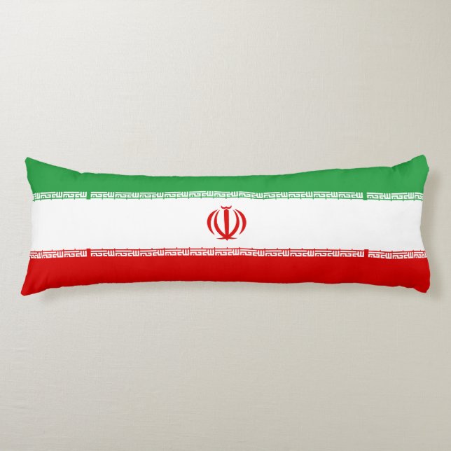 Iran Flagga Kroppskudde (Framsidan)
