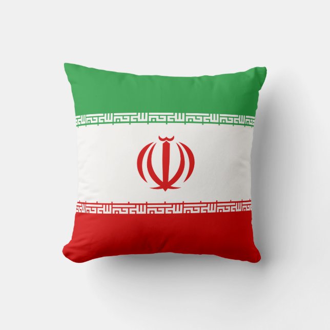 Iran Flagga Kudde (Framsida)