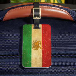 Iran Flagga Lejon och Sol Shah of Iran Flagga Bagagebricka