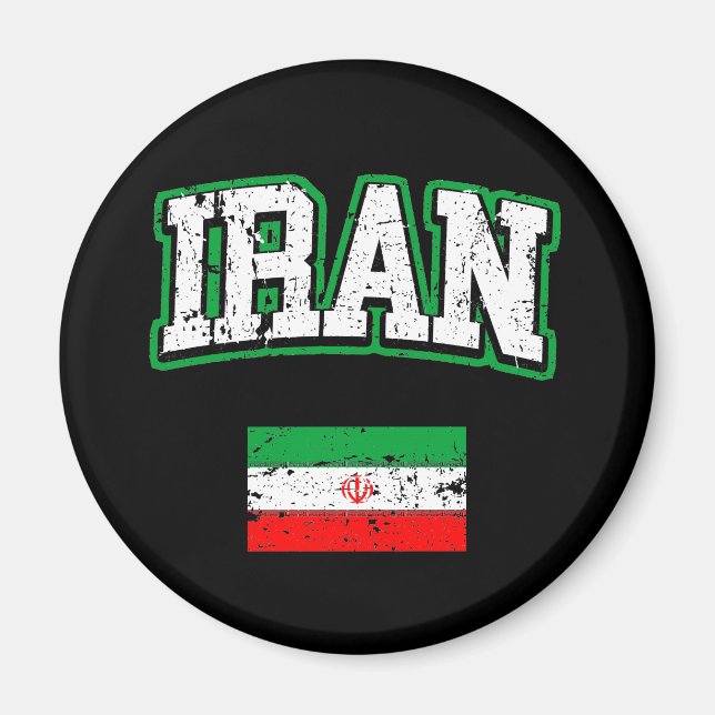 Iran Flagga Magnet (Framsidan)