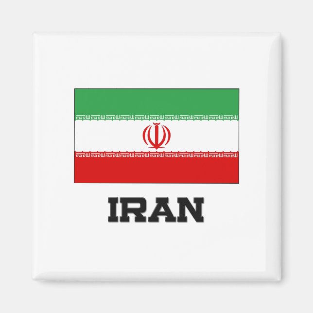 Iran Flagga Magnet (Framsidan)