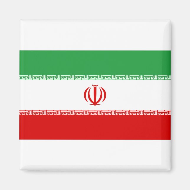 Iran Flagga Magnet (Framsidan)