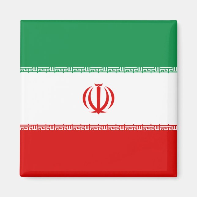 Iran Flagga Magnet (Framsidan)