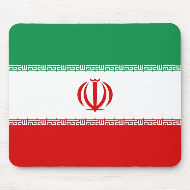Iran flagga Mousepad Musmatta (Framsidan)