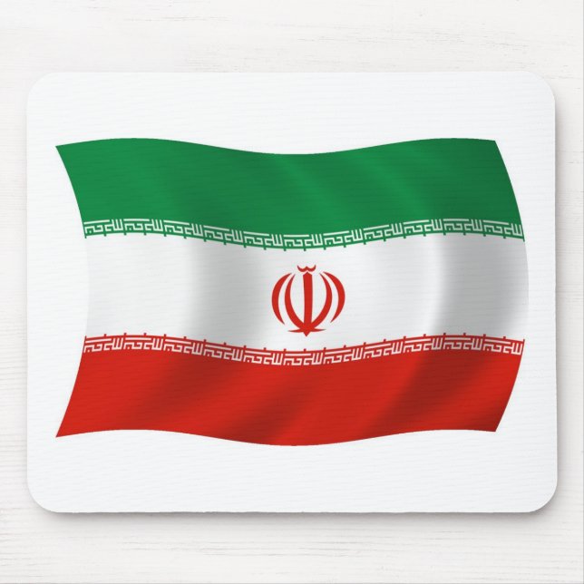 Iran Flagga Mousepad Musmatta (Framsidan)