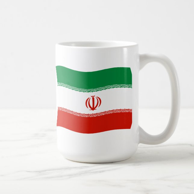 Iran Flagga Mugg (Höger)