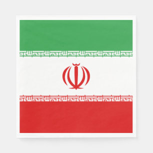 Iran Flagga Pappersservett