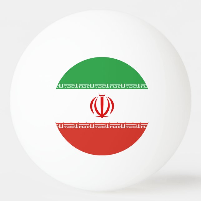 Iran flagga pingisboll (Framsidan)