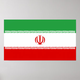 Iran Flagga Poster