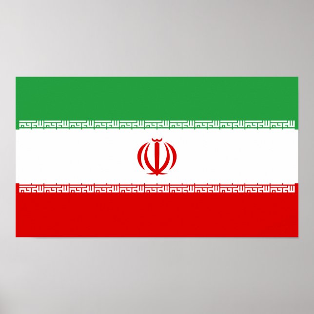 Iran Flagga Poster (Framsidan)