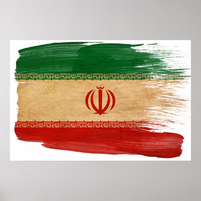 Iran Flagga Poster (Framsidan)