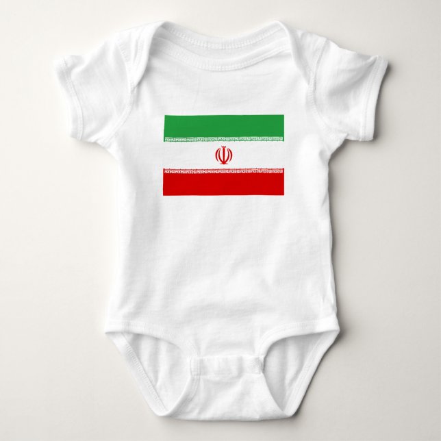 Iran Flagga T Shirt (Framsida)