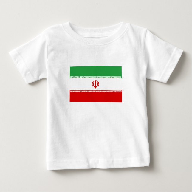 Iran Flagga T Shirt (Framsida)