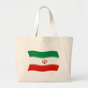 Iran Flagga Tote Bag Jumbo Tygkasse