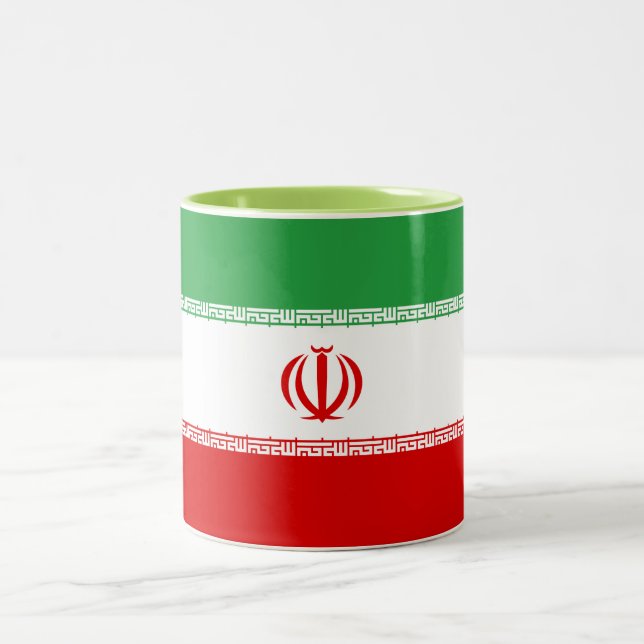 Iran Flagga Två-Tonad Mugg (Center)