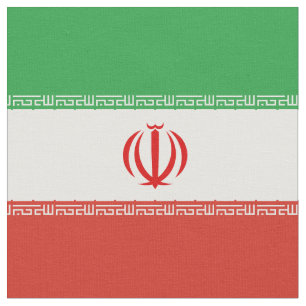 Iran flagga tyg