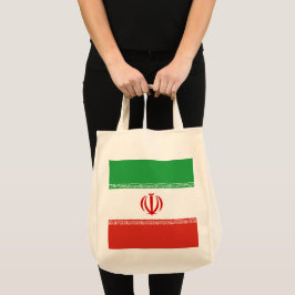 Iran flagga tygkasse