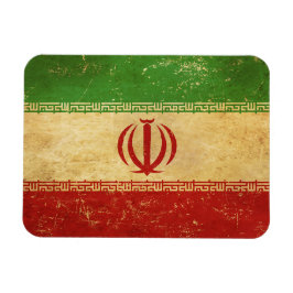 Iran flagga vintage design magnet
