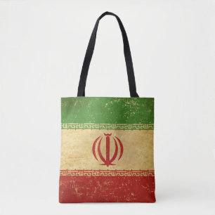 Iran Flagga Vintage Design Tygkasse