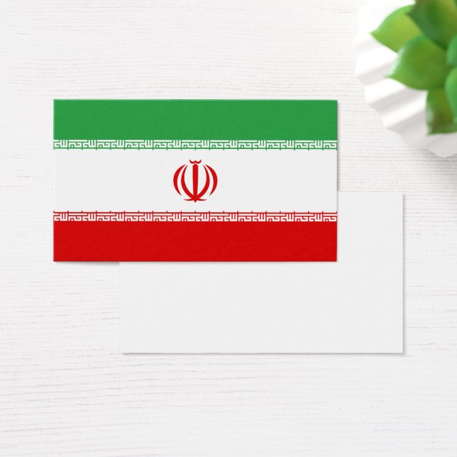 Iran Flagga Visitkort (Skivbord)