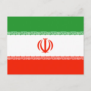 Iran Flagga Vykort