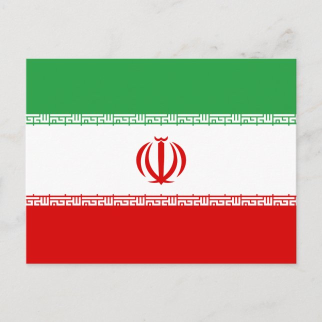 Iran Flagga Vykort (Framsida)