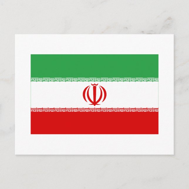 Iran Flagga Vykort (Framsida)