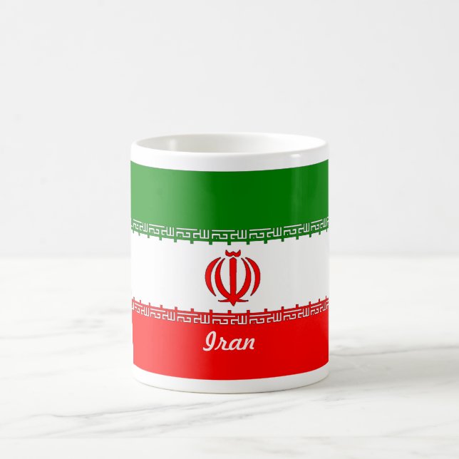 Iran flaggamugg kaffemugg (Center)