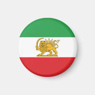 Iran flaggans lejon och sol Shah av Iran Flagga Ma Magnet