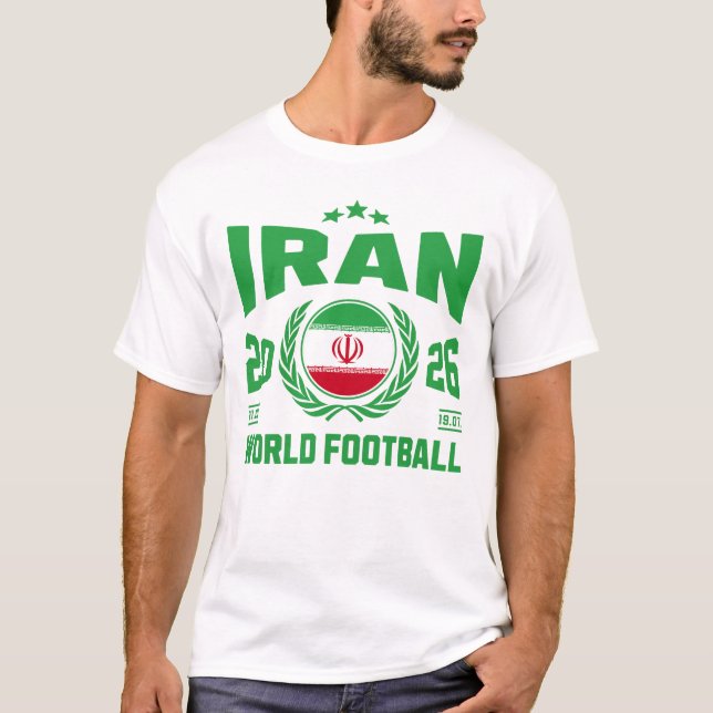 Iran Fotboll 2026 T Shirt (Framsida)