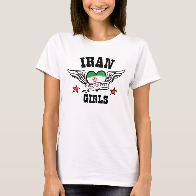 Iran har de bäst flickorna t-shirt (Framsida)