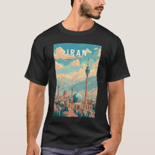 Iran Illustration Resa Konst Vintage T Shirt