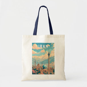 Iran Illustration Resa Konst Vintage Tygkasse