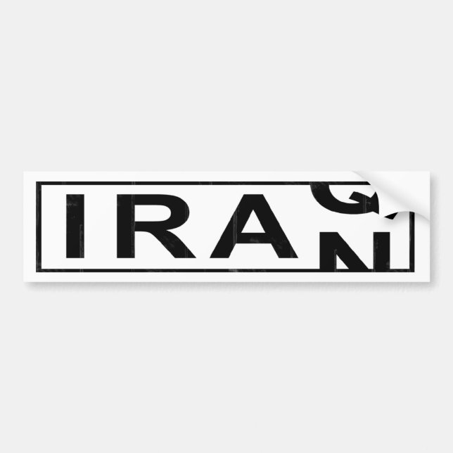 Iran Irak Bildekal (Framsidan)
