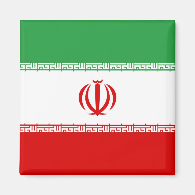 Iran (Iran) Flagga Magnet (Framsidan)