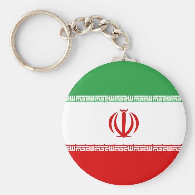Iran (Iran) Flagga Nyckelring (Framsidan)