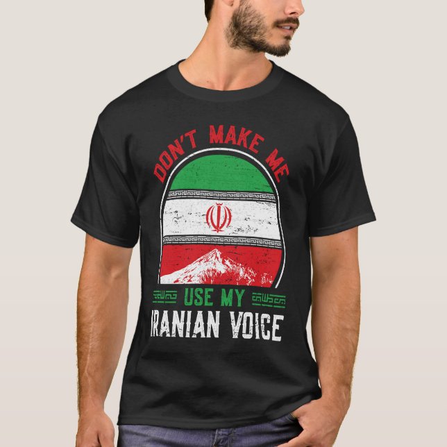 Iran Iranian Persian Irani Flag Iran Roots Farsi I T Shirt (Framsida)